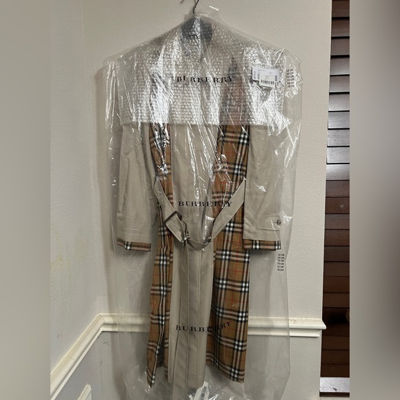 BURBERRY GUISELEY HOUSE CHECK TROPICAL GABARDINE CAR COAT SIZE 10US/12UK/44EU - Picture 3 of 15